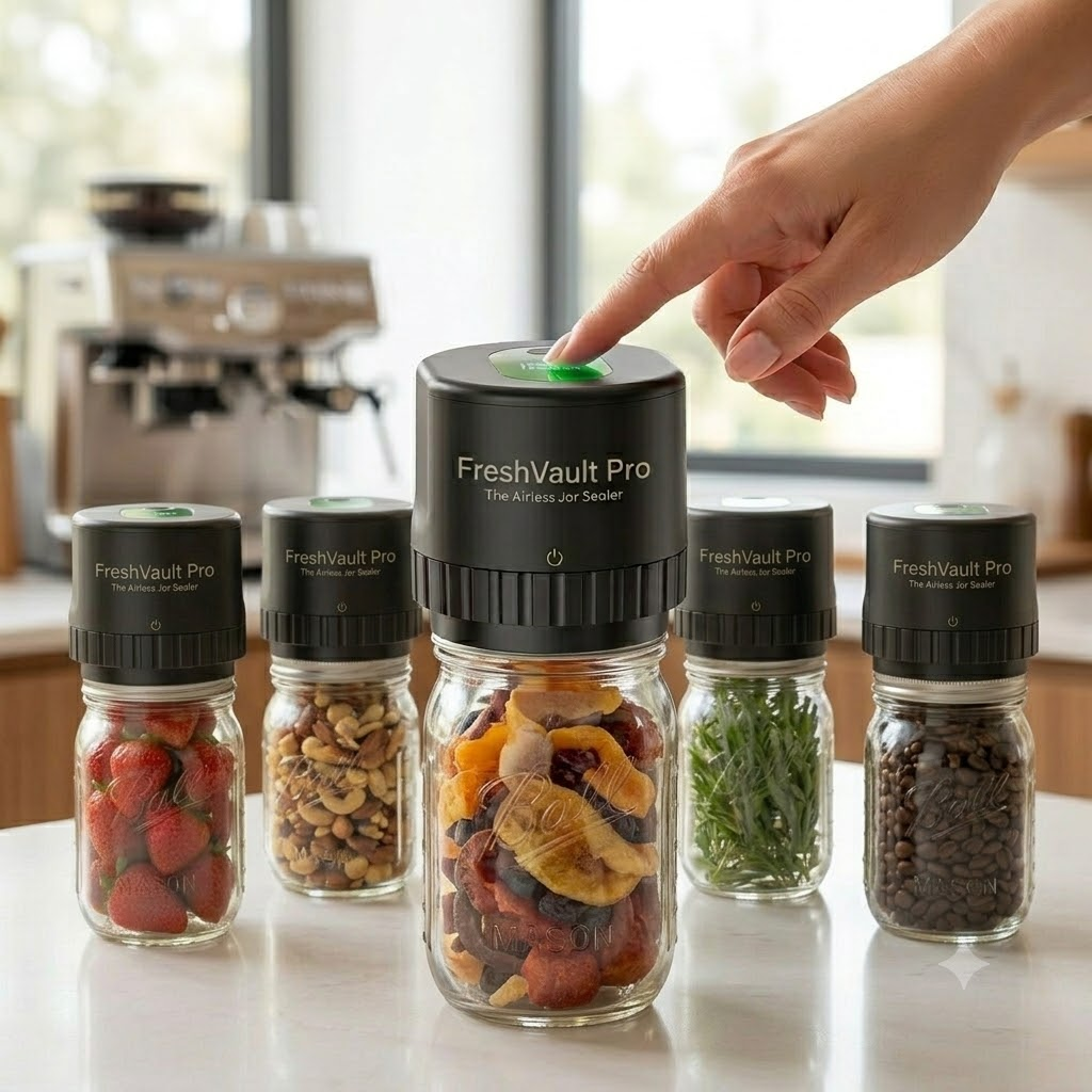 FreshVault Pro – Cordless Jar Vacuum Sealer